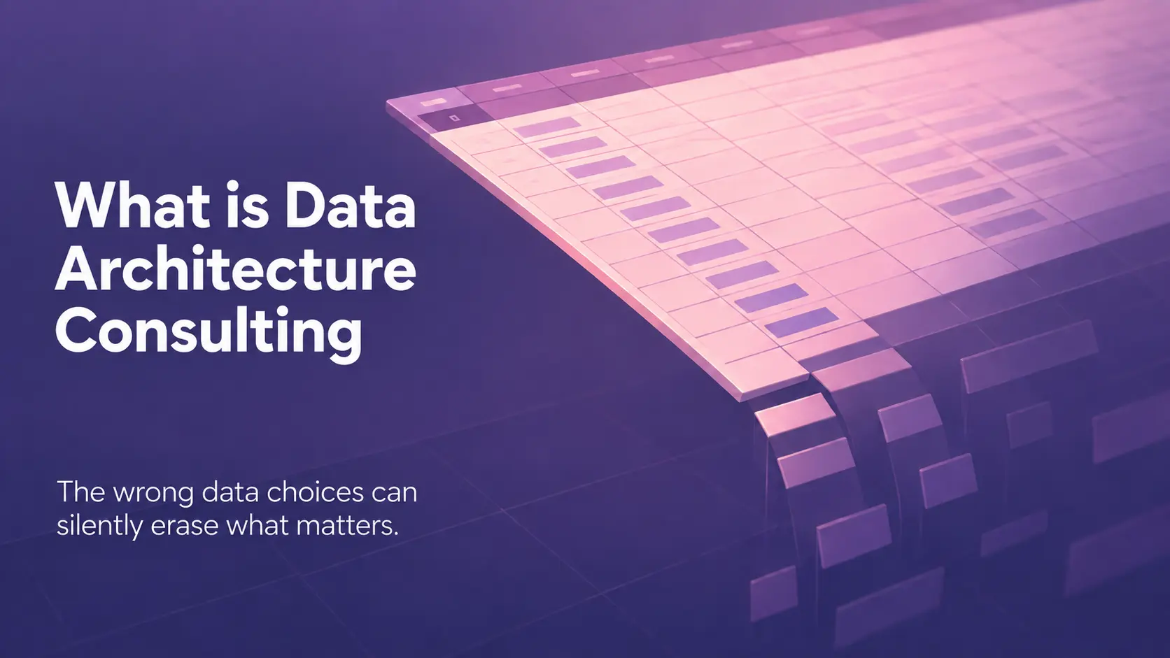What is Data Architecture Consulting: Design and Delivery