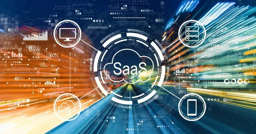 Saas and technology industry backgorund cover image